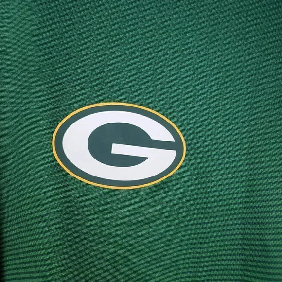 Men's MAJESTIC Green Bay Packers NFL Cool Base Quarter Zip Pullover Shirt SZ XL‎ - Picture 2 of 8